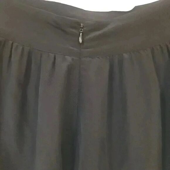 Central Park West Women's Black 100% Silk Studded Mini Skirt - Picture 5 of 8